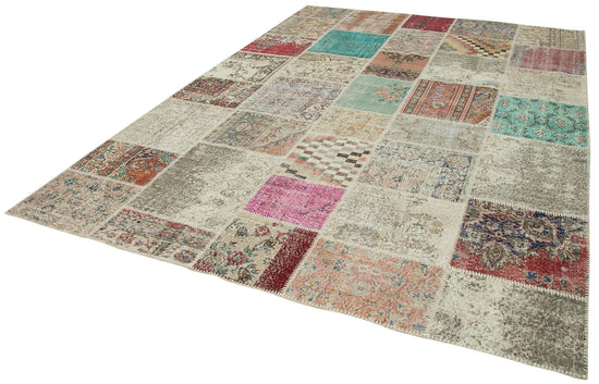 8x11 Multicolor Patchwork Rug- 34803