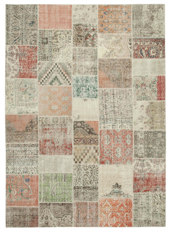 8x11 Multicolor Patchwork Rug- 34808