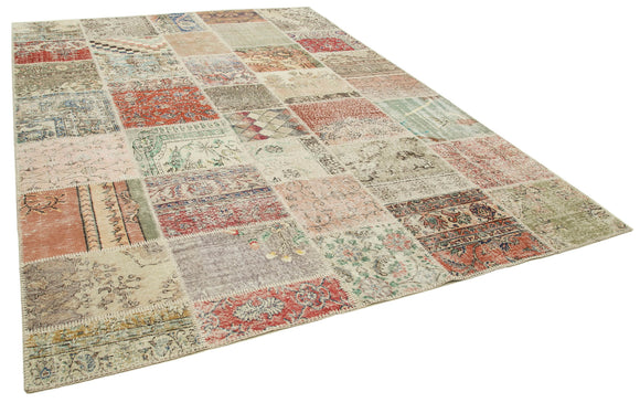 8x11 Multicolor Patchwork Rug- 34809