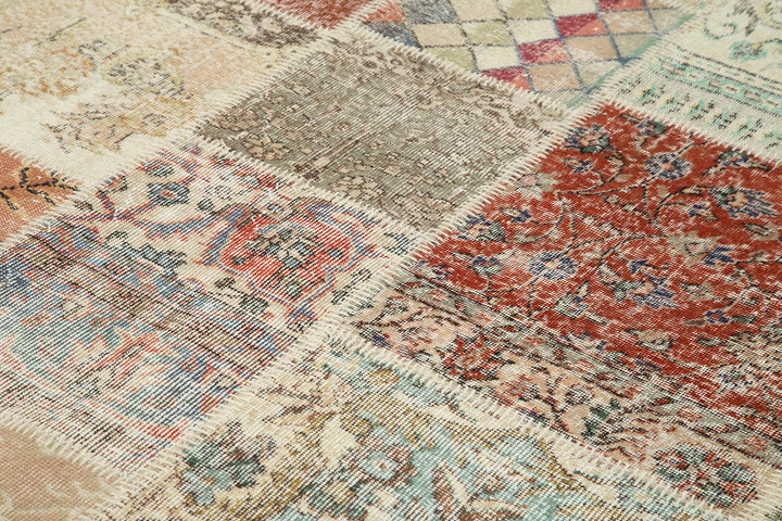 8x11 Multicolor Patchwork Rug- 34809