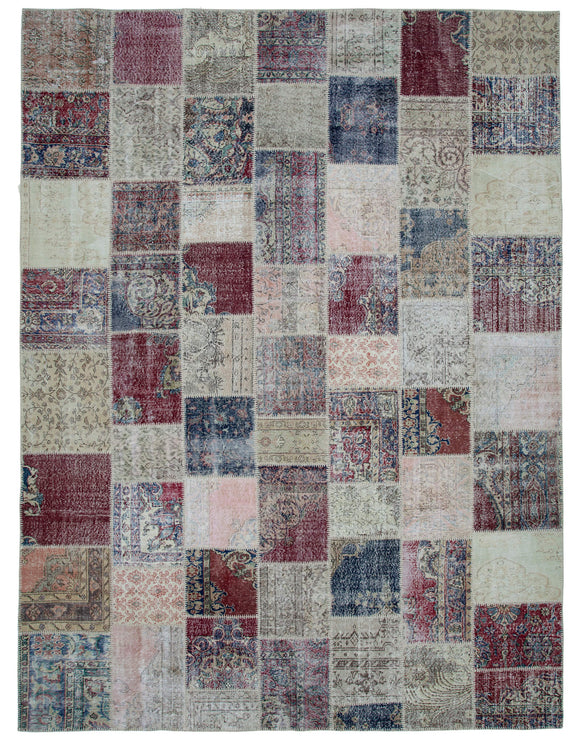 10x13 Multicolor Patchwork Rug - 34820