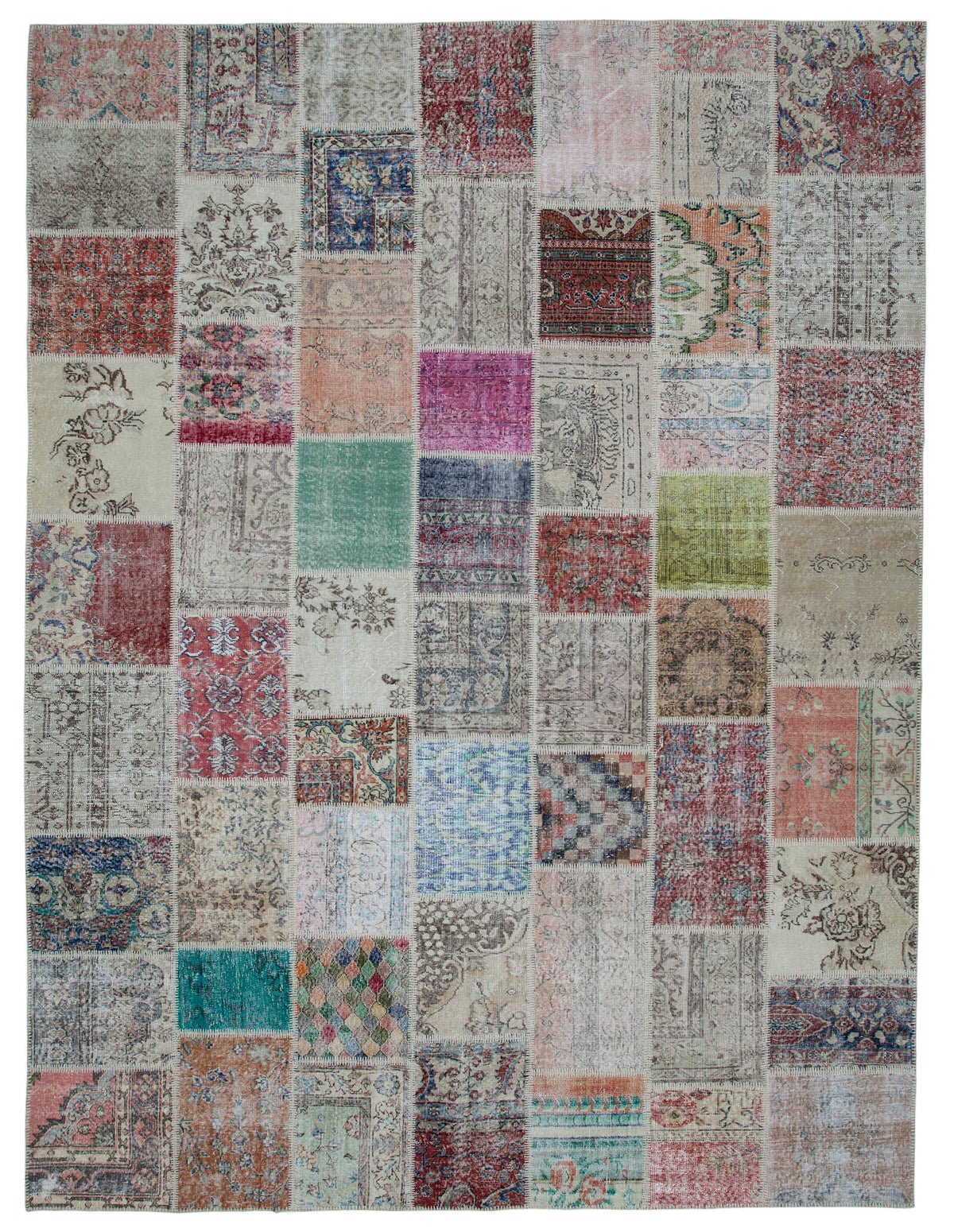 10x13 Multicolor Patchwork Rug - 34821