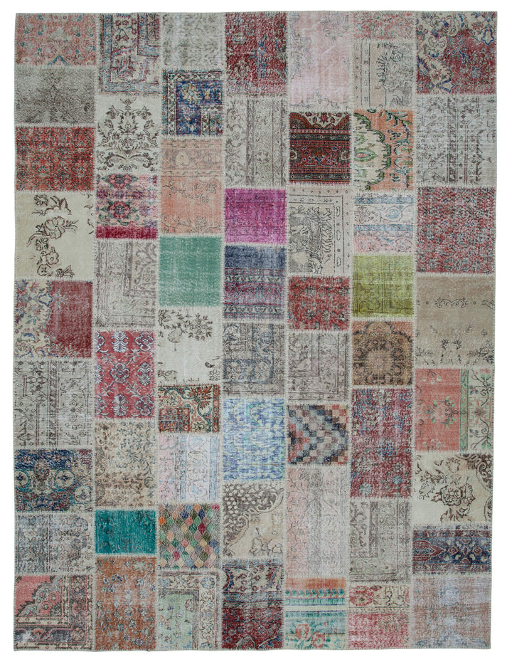 10x13 Multicolor Patchwork Rug - 34821