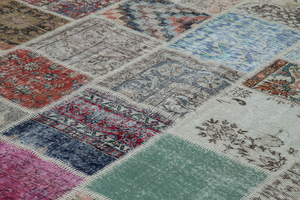 10x13 Multicolor Patchwork Rug - 34821