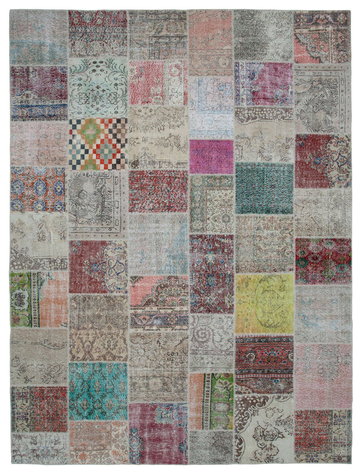 10x13 Multicolor Patchwork Rug - 34822