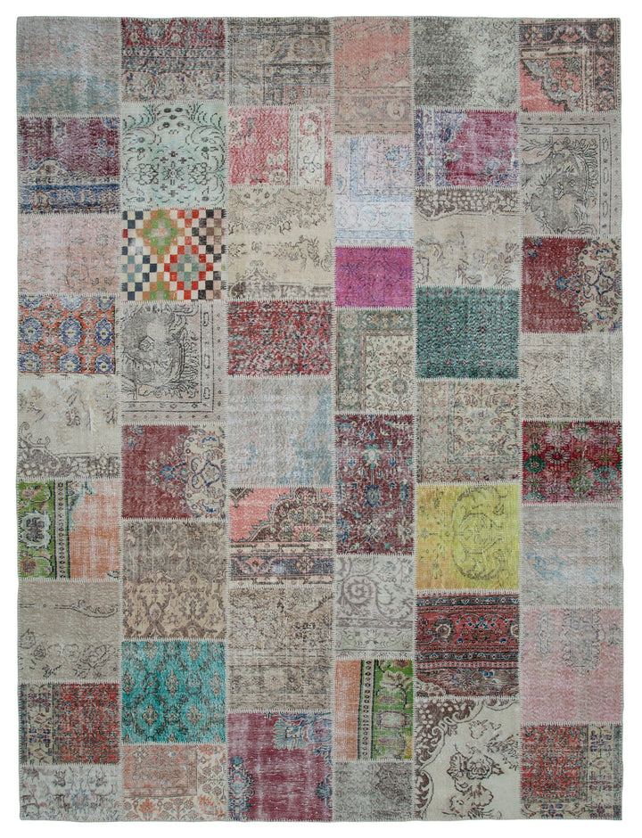 10x13 Multicolor Patchwork Rug - 34822