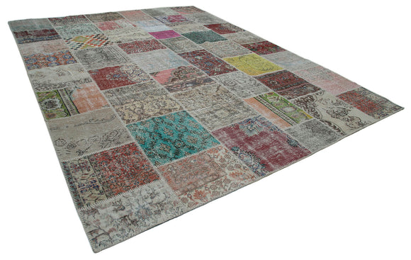 10x13 Multicolor Patchwork Rug - 34822