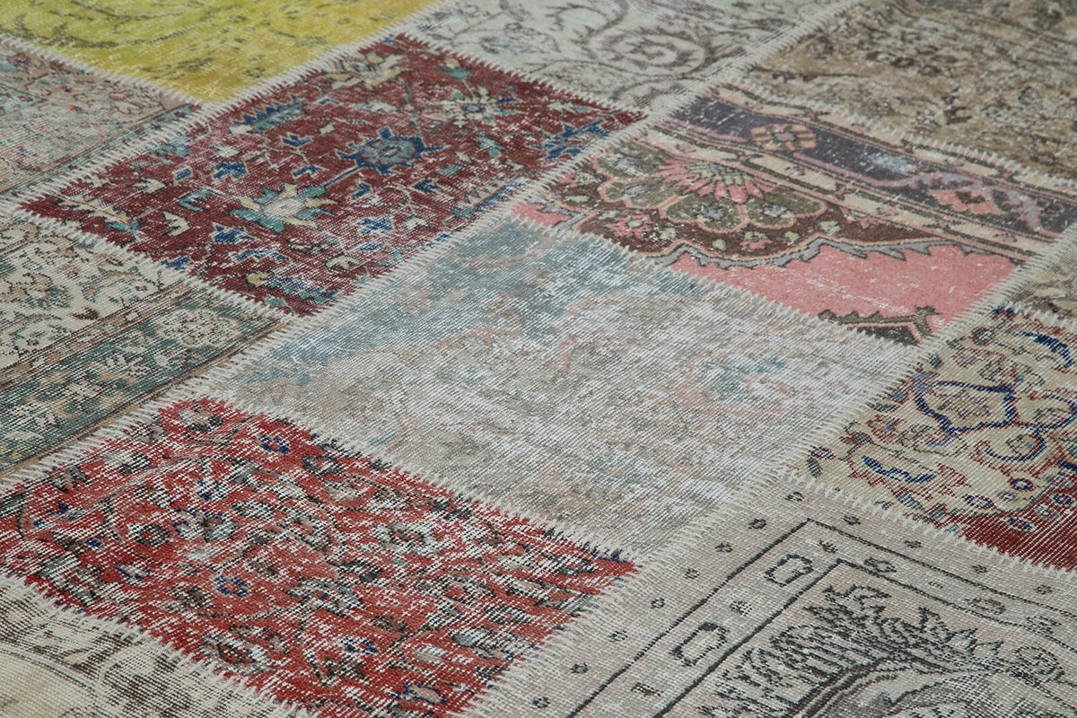 10x13 Multicolor Patchwork Rug - 34822