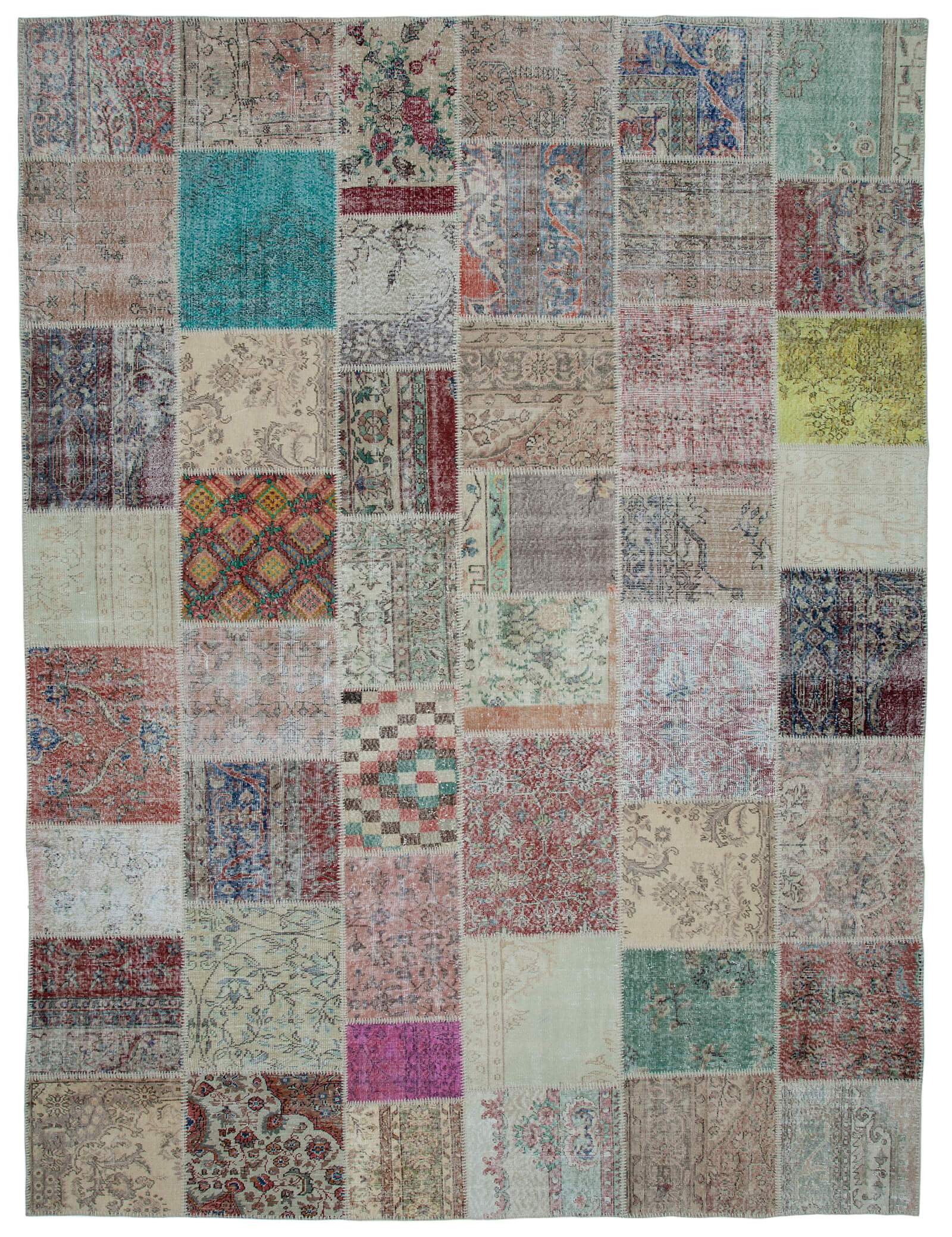 10x13 Multicolor Patchwork Rug - 34823