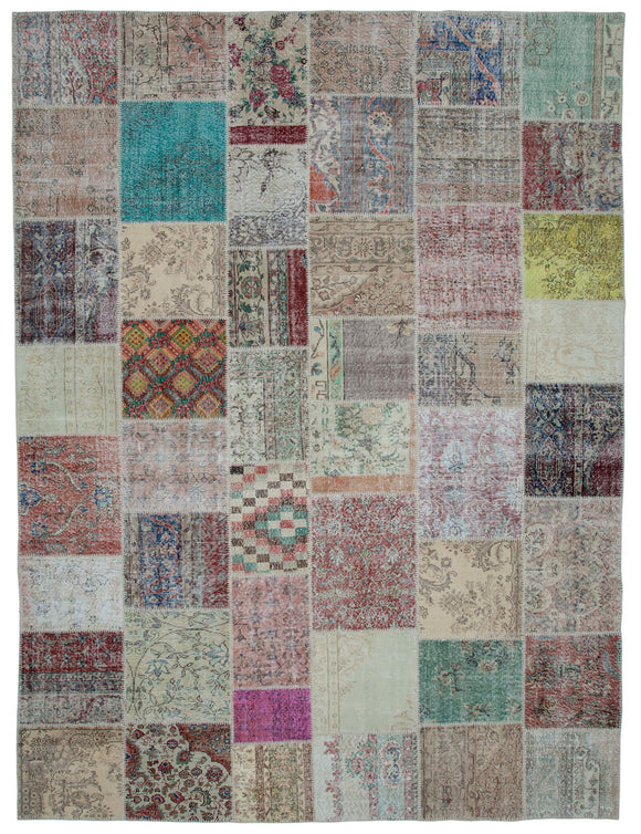 10x13 Multicolor Patchwork Rug - 34823