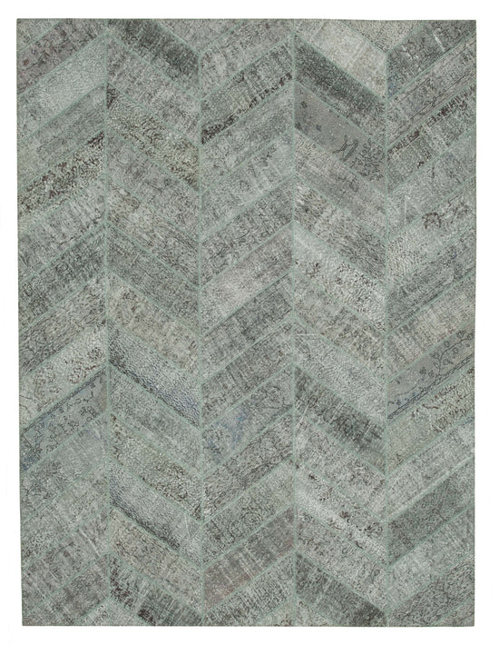 9x12 Grey Patchwork Rug- 34825