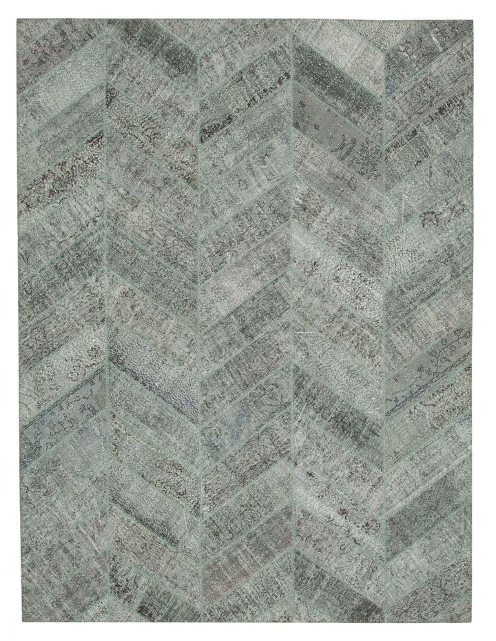 9x12 Grey Patchwork Rug- 34825