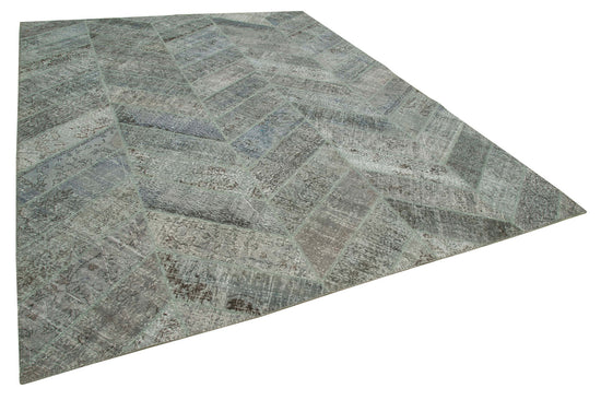 9x12 Grey Patchwork Rug- 34825