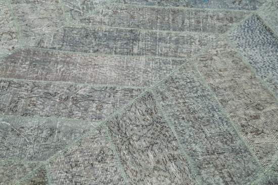 9x12 Grey Patchwork Rug- 34825