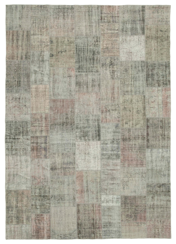8x12 Grey Patchwork Rug- 34837