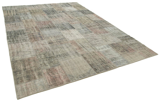 8x12 Grey Patchwork Rug- 34837