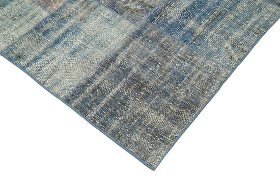 8x12 Blue Patchwork Rug- 34841