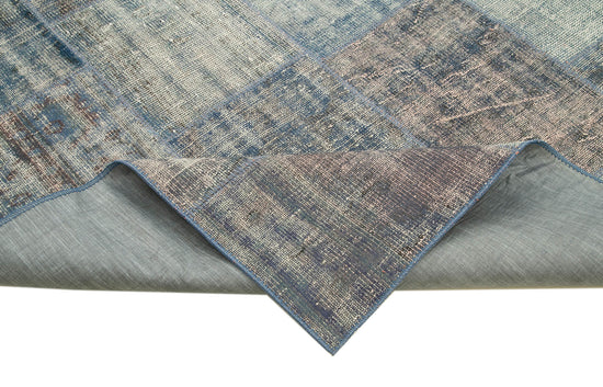 8x12 Blue Patchwork Rug- 34841