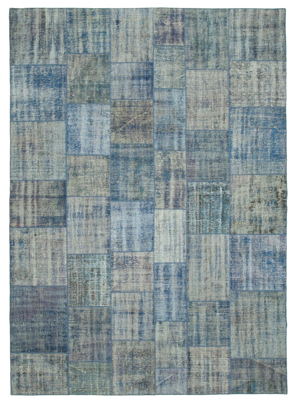 8x11 Blue Patchwork Rug- 34843