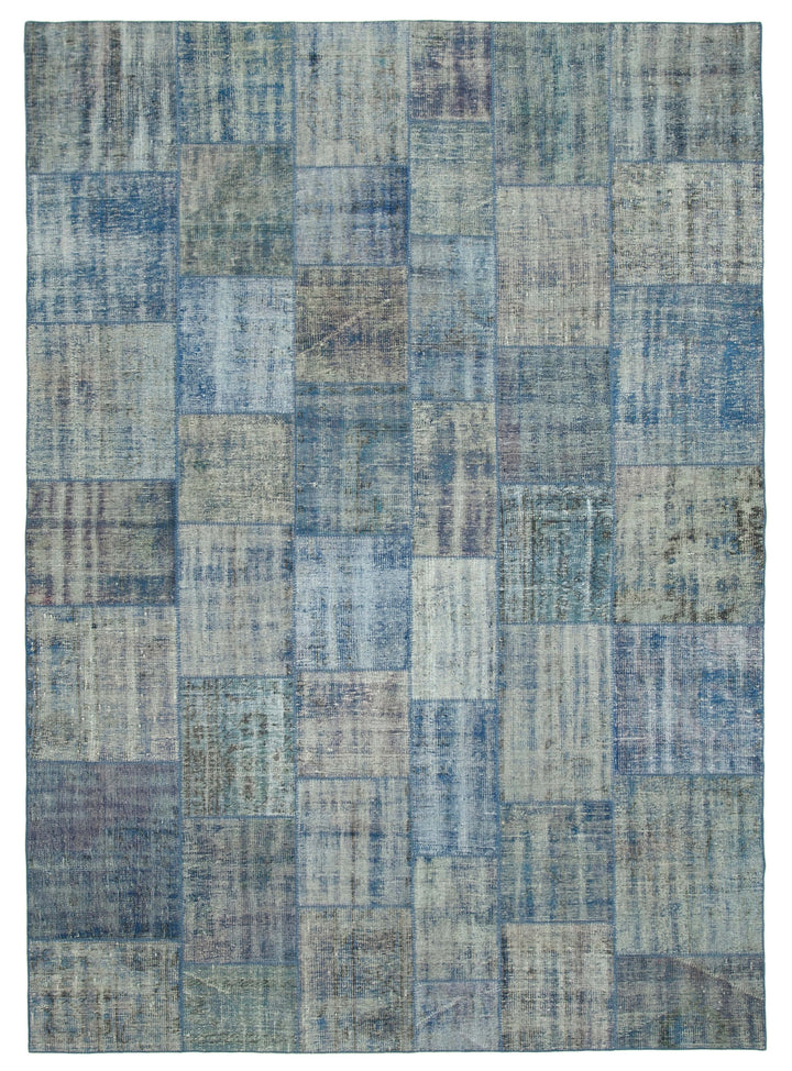 8x11 Blue Patchwork Rug- 34843