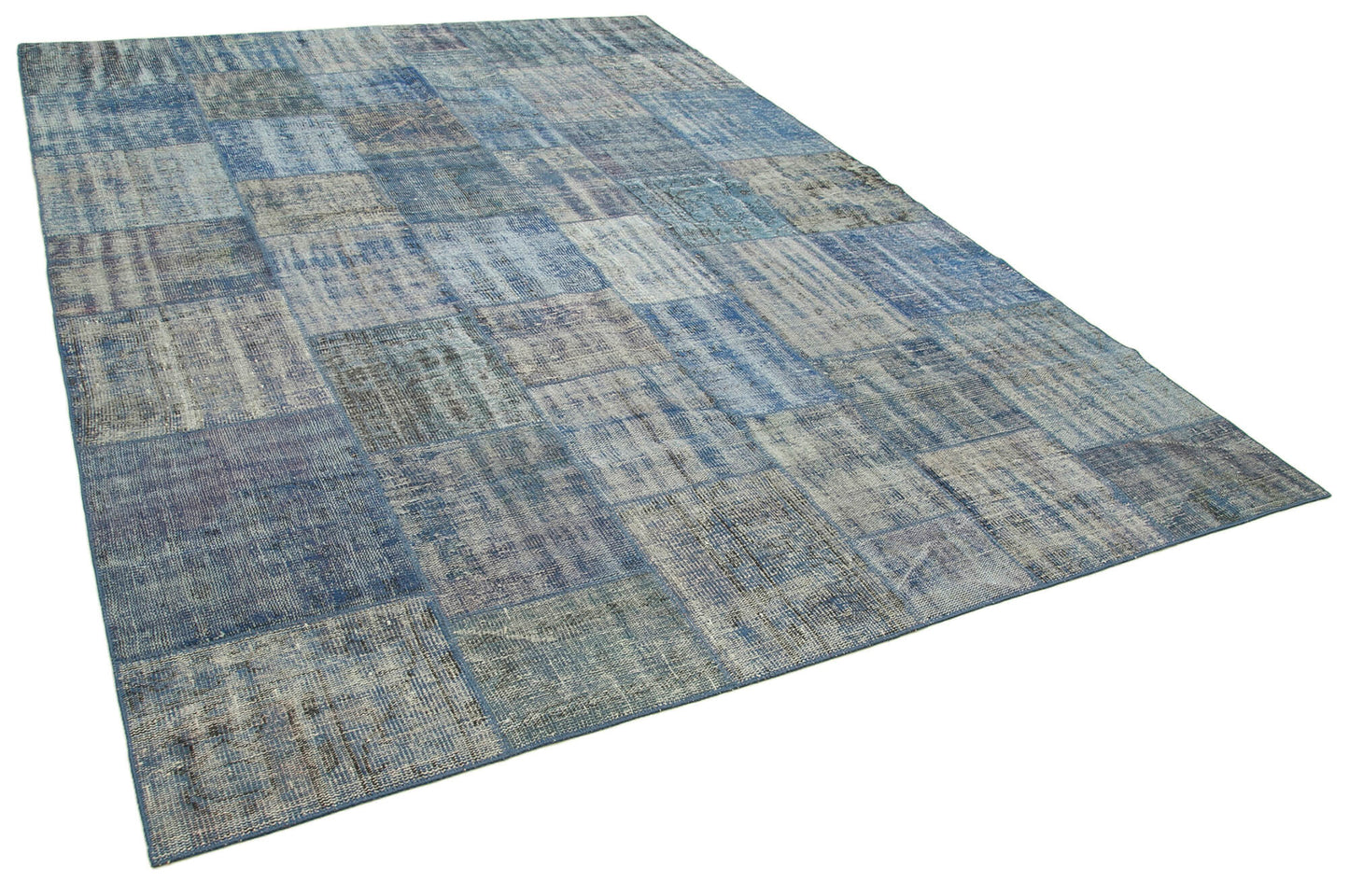 8x11 Blue Patchwork Rug- 34843