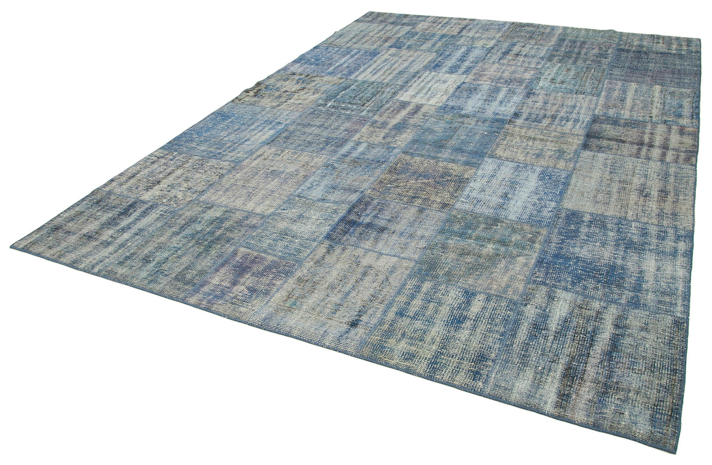 8x11 Blue Patchwork Rug- 34843
