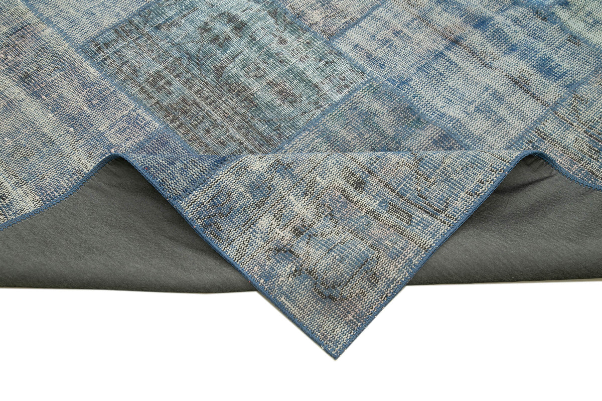 8x11 Blue Patchwork Rug- 34843