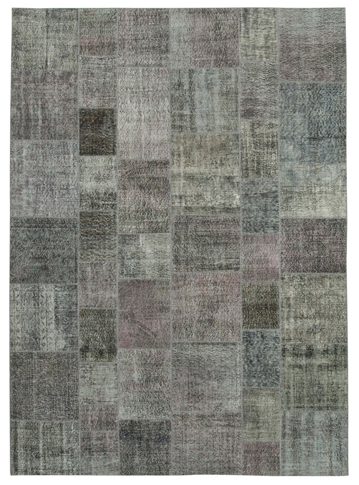8x12 Grey Patchwork Rug- 34850