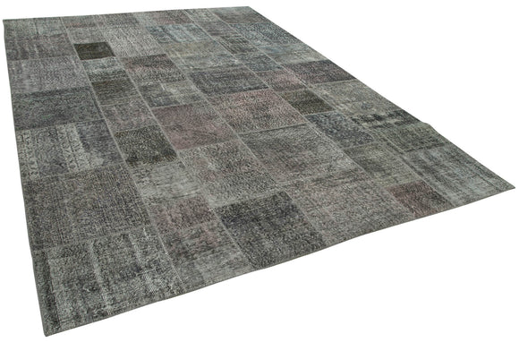 8x12 Grey Patchwork Rug- 34850