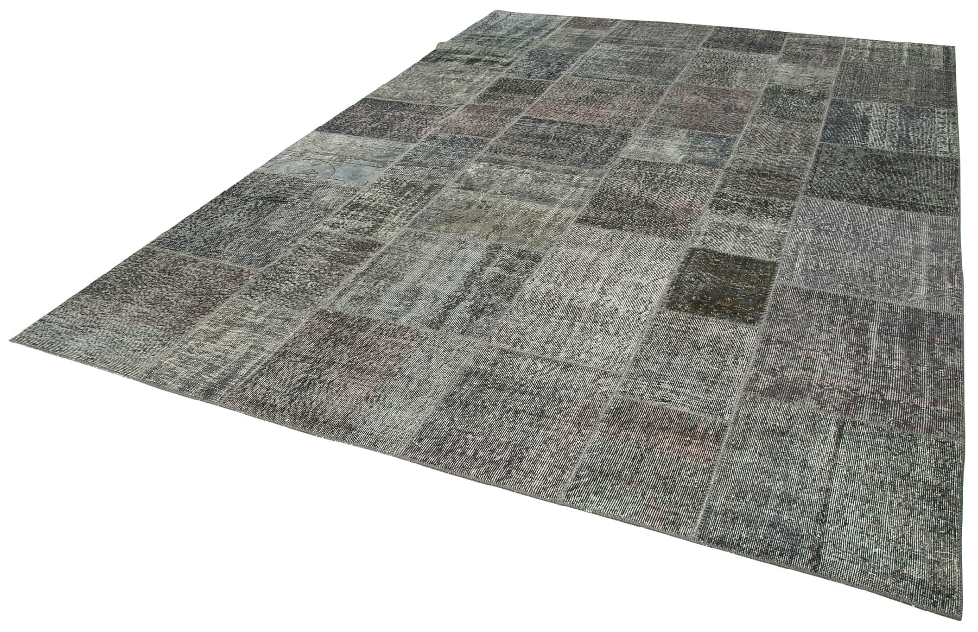 8x12 Grey Patchwork Rug- 34850