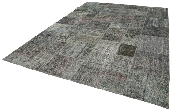 8x12 Grey Patchwork Rug- 34850