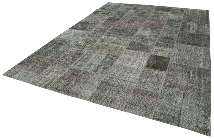 8x12 Grey Patchwork Rug- 34850