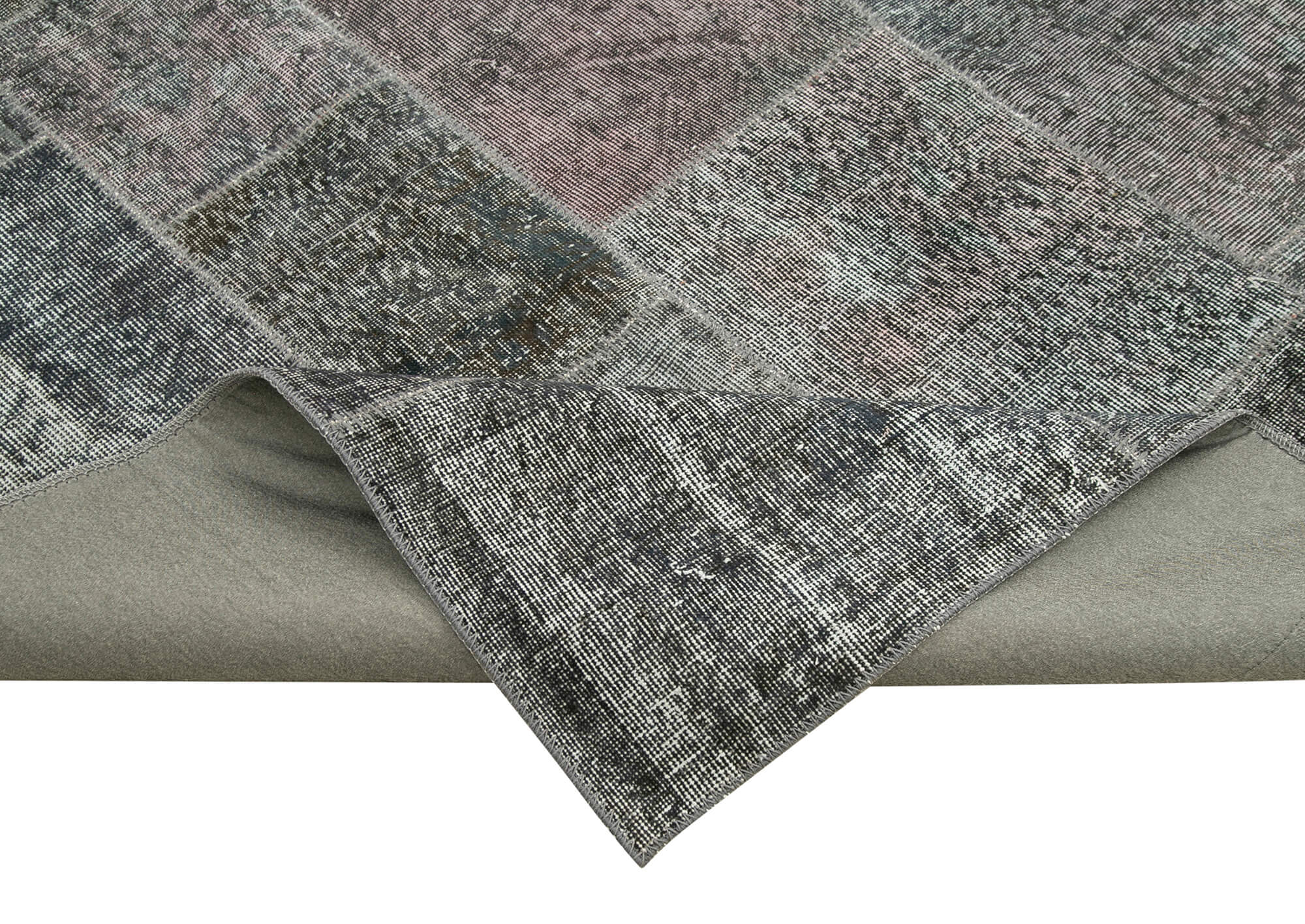 8x12 Grey Patchwork Rug- 34850