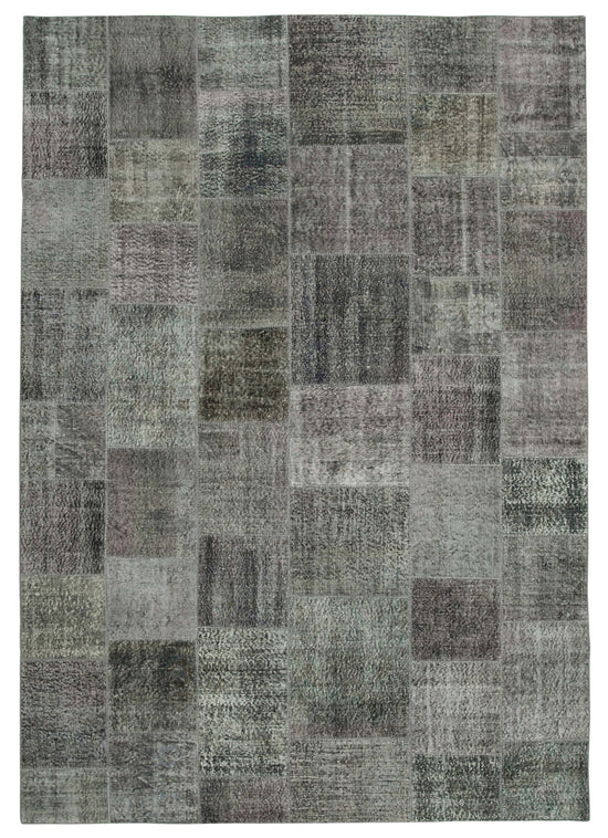 8x12 Grey Patchwork Rug- 34852