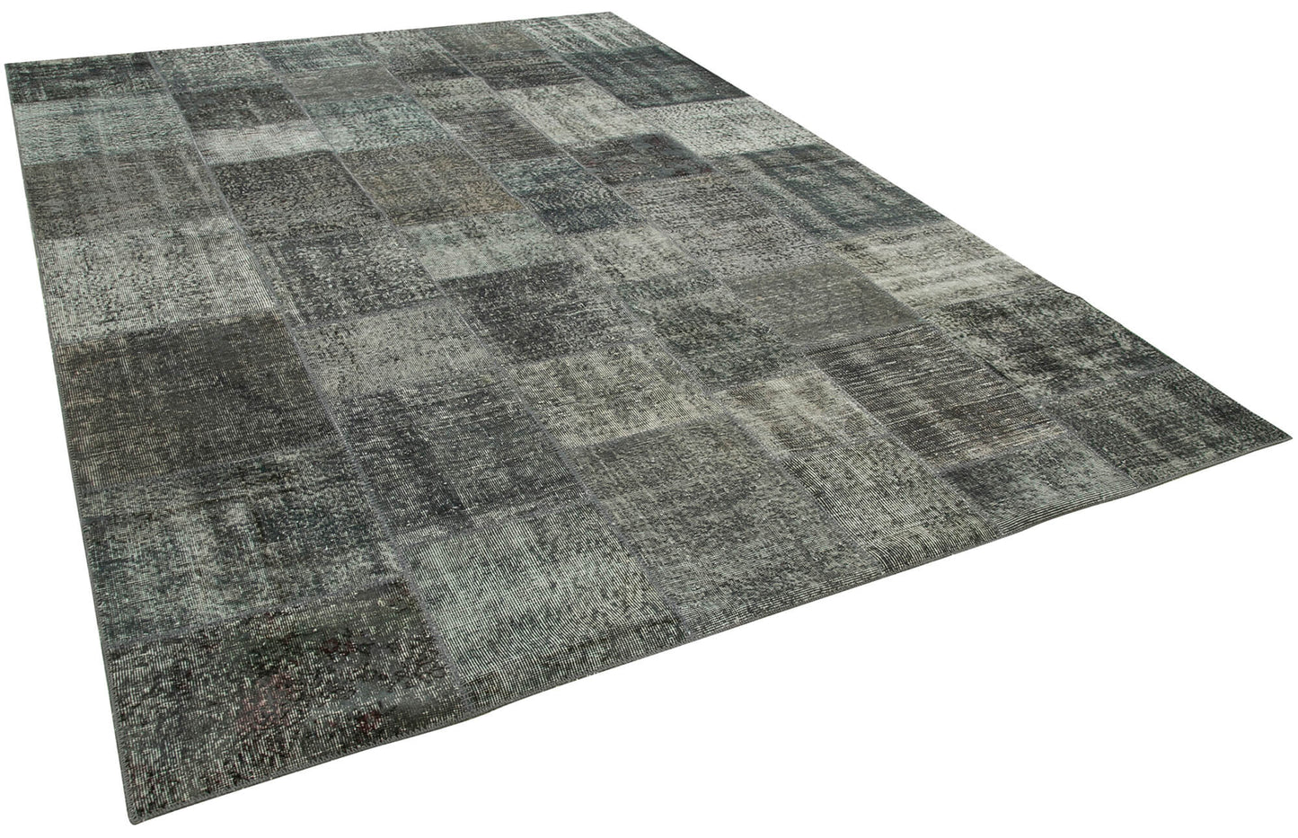 8x11 Grey Patchwork Rug- 34853