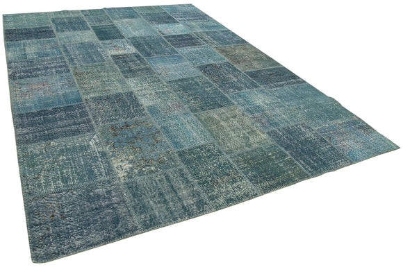 8x12 Blue Patchwork Rug- 34860