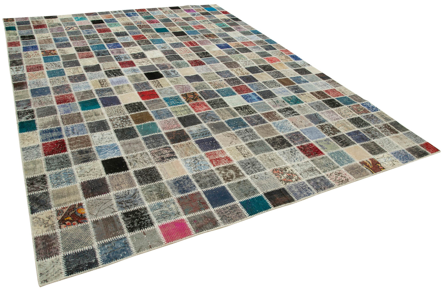 8x11 Multicolor Patchwork Rug- 34862