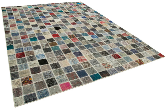 8x11 Multicolor Patchwork Rug- 34862