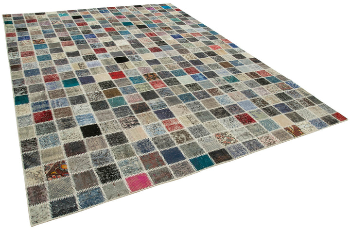 8x11 Multicolor Patchwork Rug- 34862