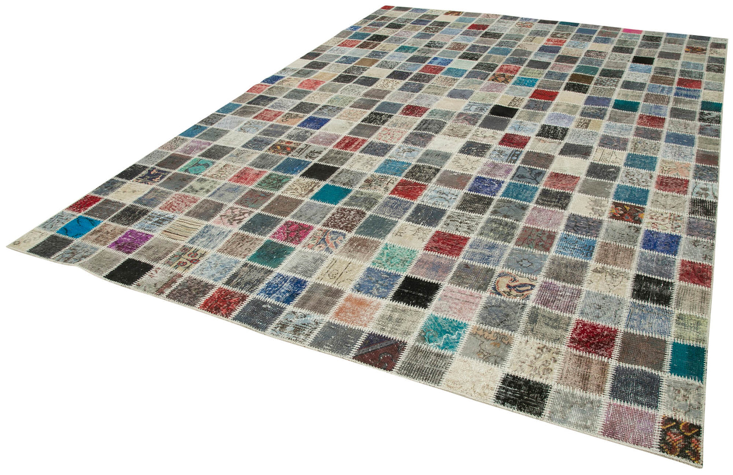 8x11 Multicolor Patchwork Rug- 34862