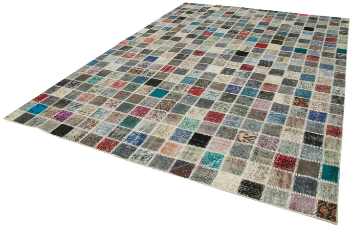 8x11 Multicolor Patchwork Rug- 34862