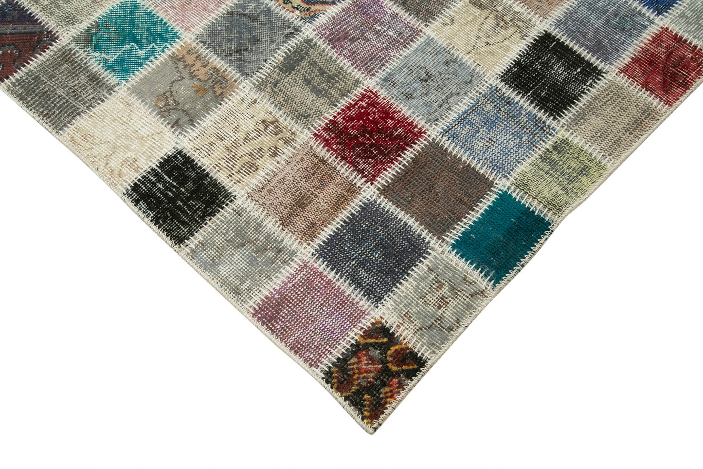 8x11 Multicolor Patchwork Rug- 34862