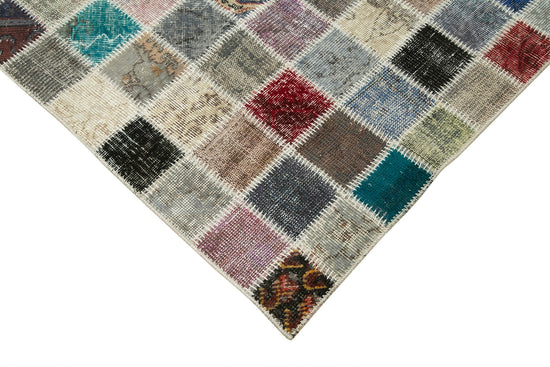 8x11 Multicolor Patchwork Rug- 34862