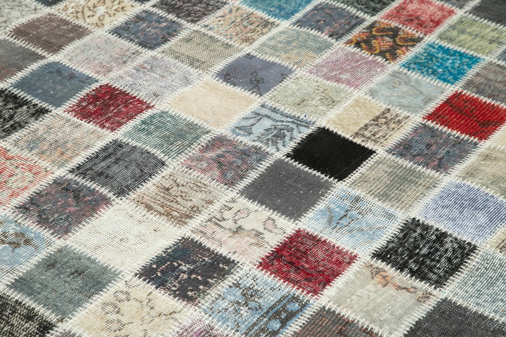 8x11 Multicolor Patchwork Rug- 34862