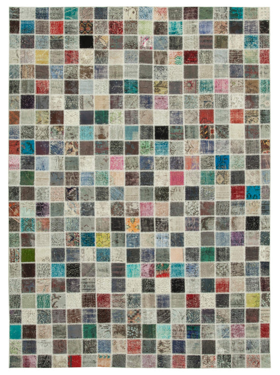 8x11 Multicolor Patchwork Rug- 34863
