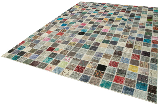 8x11 Multicolor Patchwork Rug- 34863