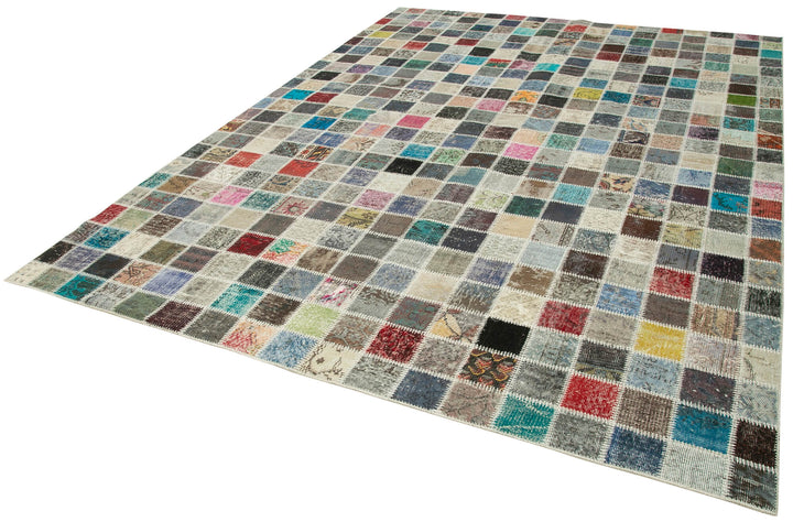 8x11 Multicolor Patchwork Rug- 34863