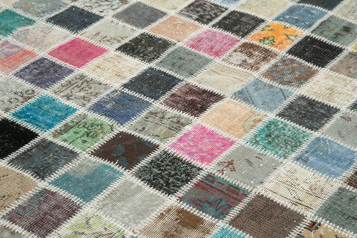 8x11 Multicolor Patchwork Rug- 34863