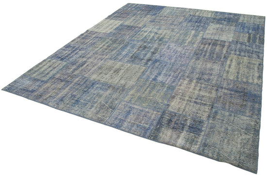 8x10 Blue Patchwork Rug - 34869
