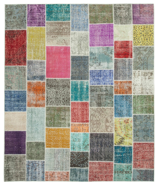 8x10 Multicolor Patchwork Rug - 34887